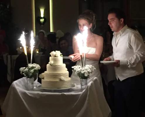 Hochzeitstorte mit DJ Heidelberg